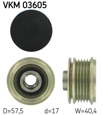 Alternator Freewheel Clutch - VKM 03605 SKF